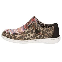 Justin Boots Women's Hazer Leopard And Aztec Print Lace Up Casual Shoe -Ariat Sales Store JL173 2