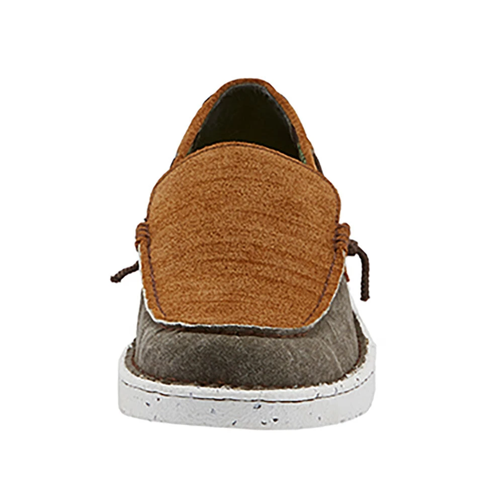 Justin Boot Company Men's Justin Wake Ash Camel Combo Stretch Canvas Boat Shoe 2 Justin Boot Company Men's Justin Wake Ash Camel Combo Stretch Canvas Boat Shoe - Image 2