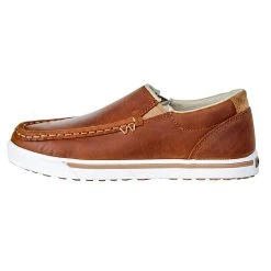 Wrangler Footwear Kids Butter Ball Tan Leather Slip On Shoe -Ariat Sales Store KYC0005 3
