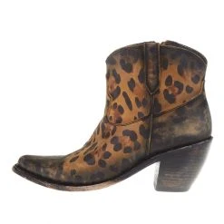 Liberty Black Women`s Black Cheetah Miel Bootie -Ariat Sales Store LB713416 2