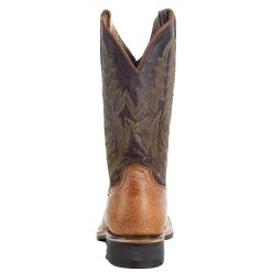 Lucchese Men`s Rudy Tan Cowhide 12in. Chocolate Cowhide Top Barn Boot -Ariat Sales Store M4091 04