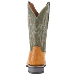 Lucchese Men`s Rudy Cognac Cowhide 12` Green Cowhide Top Barn Boot -Ariat Sales Store M4092 WF 3