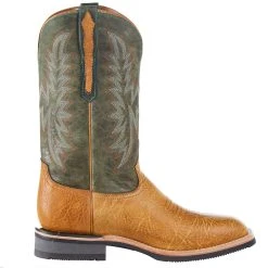 Lucchese Men`s Rudy Cognac Cowhide 12` Green Cowhide Top Barn Boot -Ariat Sales Store M4092 WF 4