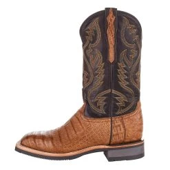Lucchese Men's Lucchese Rudy Saddle Caiman 12in. Chocolate Cowhide Top Barn Boot 7 Lucchese Men's Lucchese Rudy Saddle Caiman 12in. Chocolate Cowhide Top Barn Boot -Ariat Sales Store M4554 2