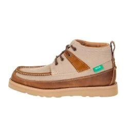 Twisted X Men's Twisted X Khaki Oiled Saddle 4in. Wedge Sole Casual Shoe -Ariat Sales Store MCA0031 2