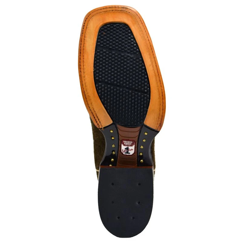 Nocona Boot Company Men's Nocona Brown Hippo Print Let's Rodeo Cowboy Boots 2 Nocona Boot Company Men's Nocona Brown Hippo Print Let's Rodeo Cowboy Boots - Image 2