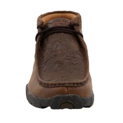Twisted X Men`s Chocolate Bull Hide Print Driving Moc -Ariat Sales Store MDM0090 2