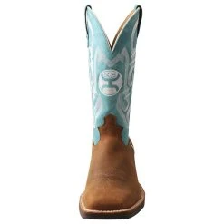 Twisted X Men's Hooey Gingerbread 12in. Turquoise Top Square Toe Boot 5 Twisted X Men's Hooey Gingerbread 12in. Turquoise Top Square Toe Boot -Ariat Sales Store MHY0032 1