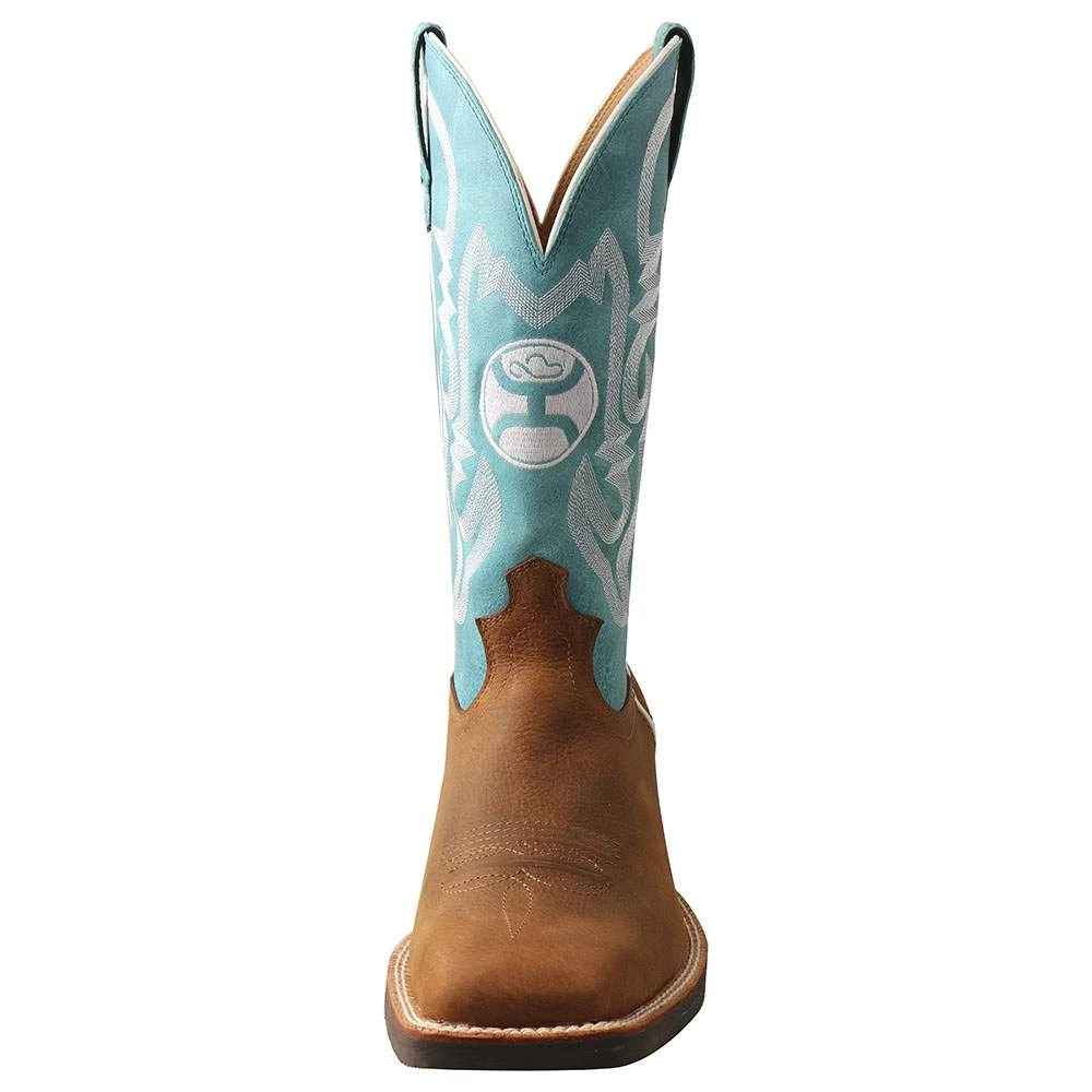 Twisted X Men's Hooey Gingerbread 12in. Turquoise Top Square Toe Boot 3 Twisted X Men's Hooey Gingerbread 12in. Turquoise Top Square Toe Boot - Image 3