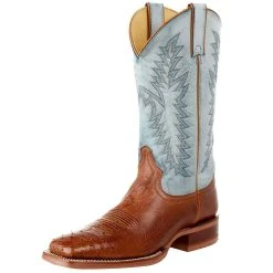 Justin Boots Men's NRS Exclusive Vintage Cognac Smooth Ostrich Cowboy Boot -Ariat Sales Store MJ2500 1