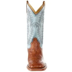 Justin Boots Men's NRS Exclusive Vintage Cognac Smooth Ostrich Cowboy Boot -Ariat Sales Store MJ2500 2