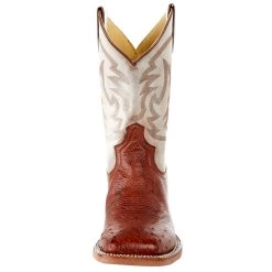 Justin Boots Men's Justin NRS Exclusive Vintage Almond Brown Smooth Ostrich Cowboy Boot -Ariat Sales Store MJ2502 2
