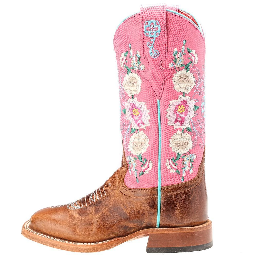 Macie Bean Boots Kids Honey Bunch-Rose Lizard Top Boot 3 Macie Bean Boots Kids Honey Bunch-Rose Lizard Top Boot - Image 3