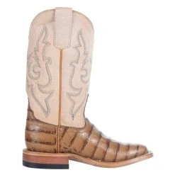 Macie Bean Girls Toasted Caiman Print Bleached Bone Cowboy Boot -Ariat Sales Store MK9158 4