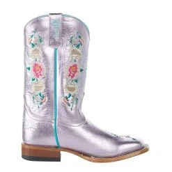 Macie Bean Kid's Pink Metallic Rose Garden Square Toe Boot 9 Macie Bean Kid's Pink Metallic Rose Garden Square Toe Boot -Ariat Sales Store MK9209 5