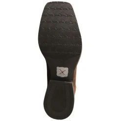 Twisted X Men's Ruff Stock Peanut 12in. Burgundy Top Square Toe Boot -Ariat Sales Store MRS0065 1