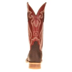 Twisted X Men's Twisted X Ruff Stock Smokey Chocolate 14in. Maroon Top Cowboy Boot -Ariat Sales Store MRSL043 3