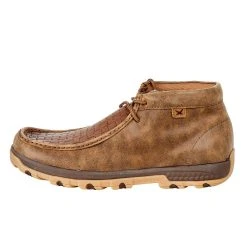 Twisted X Men`s Cellstrech Bomber Chocolate Stamped Shoe -Ariat Sales Store MXC0013 3