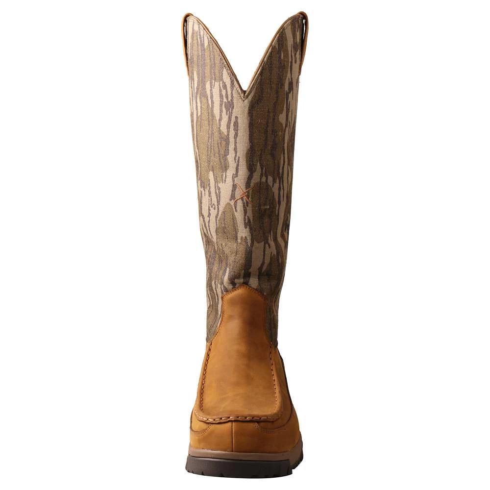Twisted X Men's Brown 17in. Mossy Oak Bottomland Top Snake Boot 2 Twisted X Men's Brown 17in. Mossy Oak Bottomland Top Snake Boot - Image 2