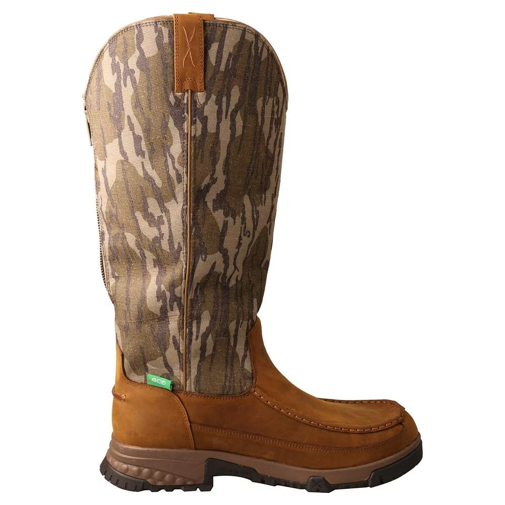 Twisted X Men's Brown 17in. Mossy Oak Bottomland Top Snake Boot 3 Twisted X Men's Brown 17in. Mossy Oak Bottomland Top Snake Boot - Image 3