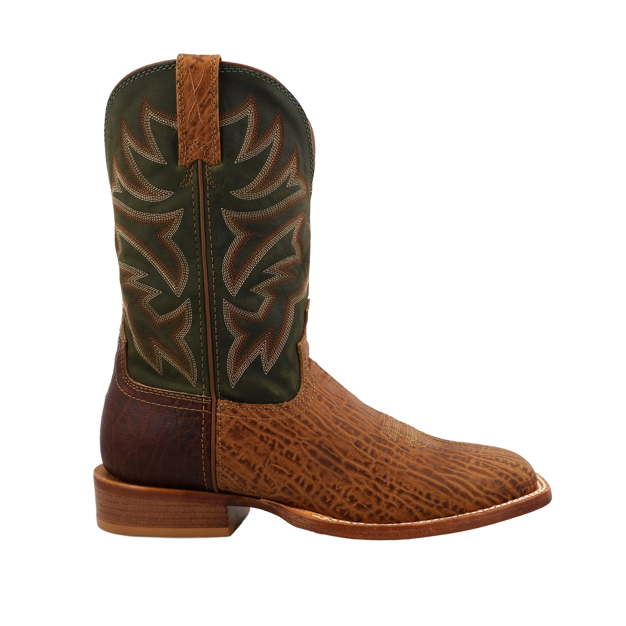 Twisted X Men's Tech3 Brown Vamp With 11in. Olive Shaft Cowboy Boot 3 Twisted X Men's Tech3 Brown Vamp With 11in. Olive Shaft Cowboy Boot - Image 3