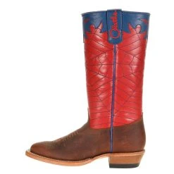 Olathe Boot Company Kid's Red & Blue Spider Web Cowboy Boots -Ariat Sales Store OK42 2