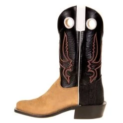 Olathe Boot Company Men's Burnished Mesquite 12in. Black Soft Top Cutter Toe Roughstock Boot -Ariat Sales Store OL8005 2