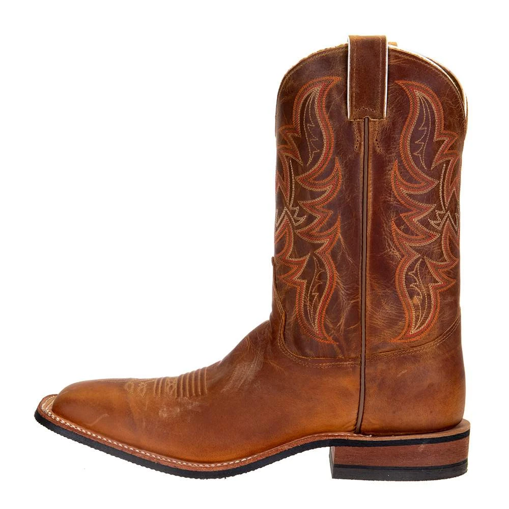 Justin BootsMen`s Brown Distressed Cognac Boot 4 Justin BootsMen`s Brown Distressed Cognac Boot - Image 4