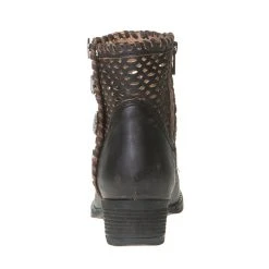 Circle G Women's Circle G Black Cut Out Concho Bootie -Ariat Sales Store Q0117 3