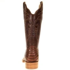 R. WATSON BOOTS R Watson Boots Men's R Watson Antique Cognac Caiman Belly 13in. Cognac Goat Top Square Toe -Ariat Sales Store RW2503 2 3 Edit