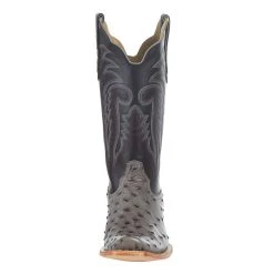 R. WATSON BOOTS R Watson Boots Men`s Serpentine Bruciato FQ Ostrich 13in. Black Sinatra Cowhide -Ariat Sales Store RW4518 1 21
