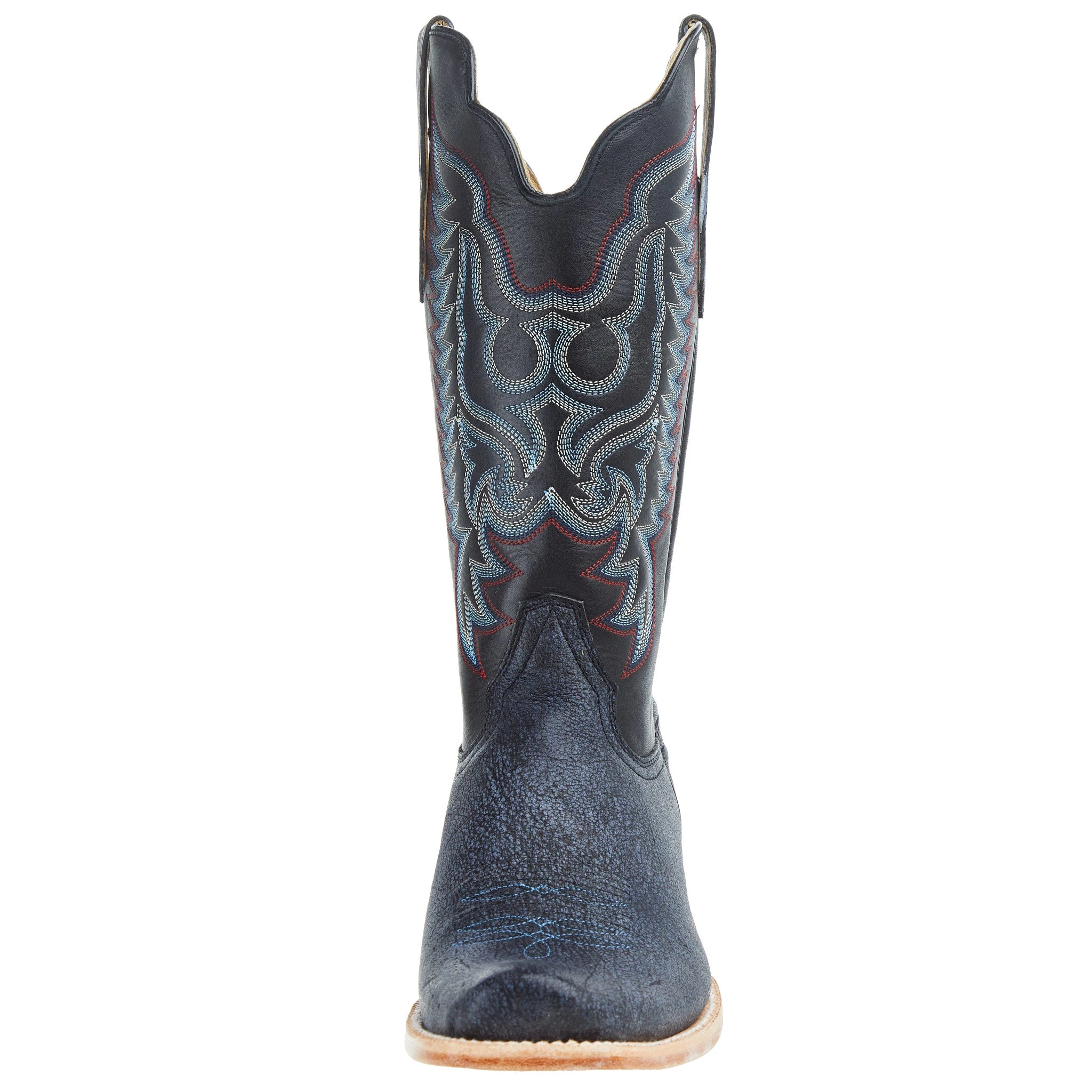 R. WATSON BOOTS R Watson Boots Men`s Blue Cape Buffalo 13in Midnight Blue Sinatra Cowhide Top Boot 2 R. WATSON BOOTS R Watson Boots Men`s Blue Cape Buffalo 13in Midnight Blue Sinatra Cowhide Top Boot - Image 2