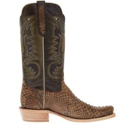 R. WATSON BOOTS R Watson Boots Men`s Beige Python 13in Carbon Damiana Top Cowboy Boot -Ariat Sales Store RW7911 1 05