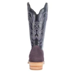 R. WATSON BOOTS R Watson Boots Men's Plum Rough Out 13in. Black Cowhide Top Boots -Ariat Sales Store RW8209 1 3