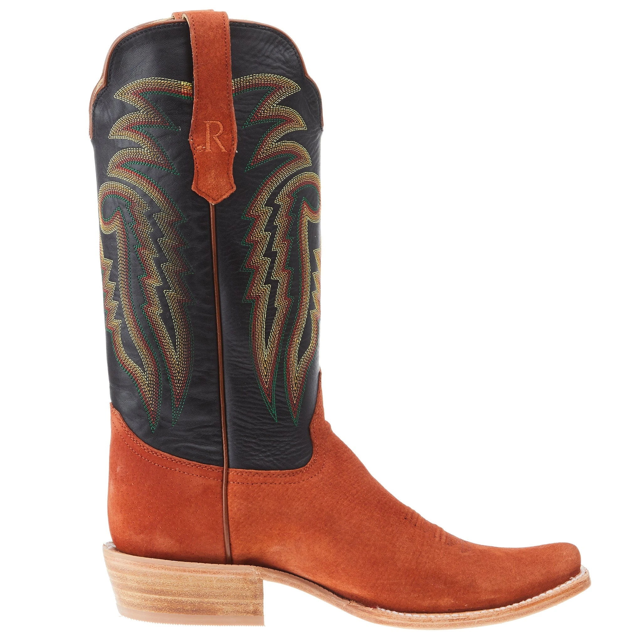 R. WATSON BOOTS R Watson Boots Men's Cognac Boar 13in Black Sinatra Top Boot 5 R. WATSON BOOTS R Watson Boots Men's Cognac Boar 13in Black Sinatra Top Boot - Image 5