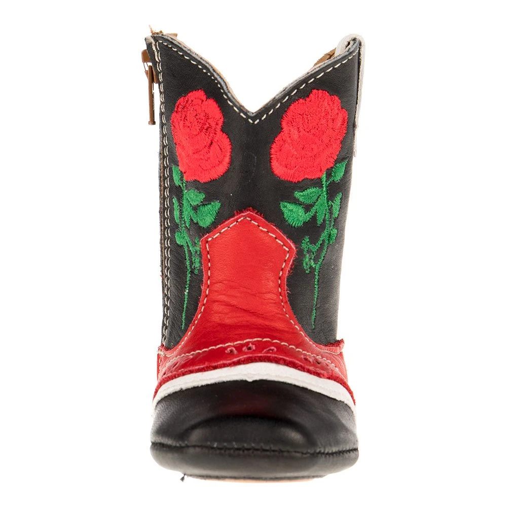 Shea Baby Kid's Ruby Rose Black And Red Boot 2 Shea Baby Kid's Ruby Rose Black And Red Boot - Image 2