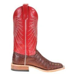 Anderson Bean Men's Tobac Caiman 13in. Red Tristan Kidskin Top Cowboy Boot -Ariat Sales Store S3014 4