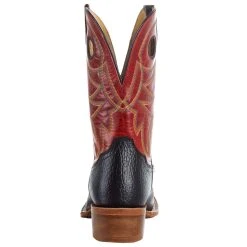 Tony Lama Men`s Arena Ronan Chocolate 11in. Crimson Cowhide Top Square Toe Boot -Ariat Sales Store SA2010 04