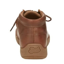 Justin Boots Mens Brown Cappie Ostrich Print 4in Round Moc Toe SE239 -Ariat Sales Store SE239 3