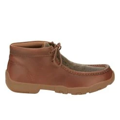 Justin Boots Mens Brown Cappie Ostrich Print 4in Round Moc Toe SE239 -Ariat Sales Store SE239 4