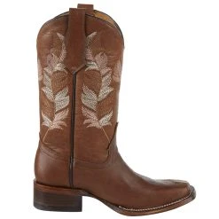 Kids Corral Tan And Pink Embroidered Feather Square Toe Cowgirl Boot -Ariat Sales Store T0121 5 dcd3f792 e0e7 4566 b523 e27b34463966