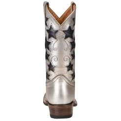 Corral Kids Corral Boot Silvery And Navy Blue Stars Square Toe Cowgirl Boot 6 Corral Kids Corral Boot Silvery And Navy Blue Stars Square Toe Cowgirl Boot -Ariat Sales Store T0128 3