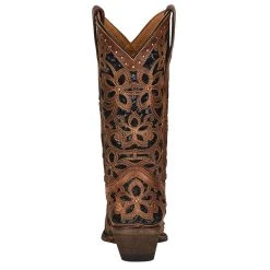 Corral Kids Brown With Black Glitter Inlay Snip Toe Boot 8 Corral Kids Brown With Black Glitter Inlay Snip Toe Boot -Ariat Sales Store T0133 4