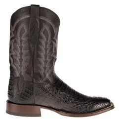 Tony Lama Men's Black Horn Back Caiman Square Toe Cowboy Boot -Ariat Sales Store TL5203 4