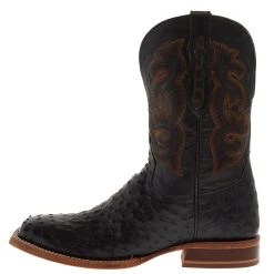 Tony Lama Men Moore Umber Brown Full Quill Ostrich 11in. Umber Top -Ariat Sales Store TL5354 03