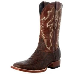 Tanner Mark Boots Men's Matte Chestnut Elephant Print 12in. Honey Volcano Top Boot 6 Tanner Mark Boots Men's Matte Chestnut Elephant Print 12in. Honey Volcano Top Boot -Ariat Sales Store TM200974 1