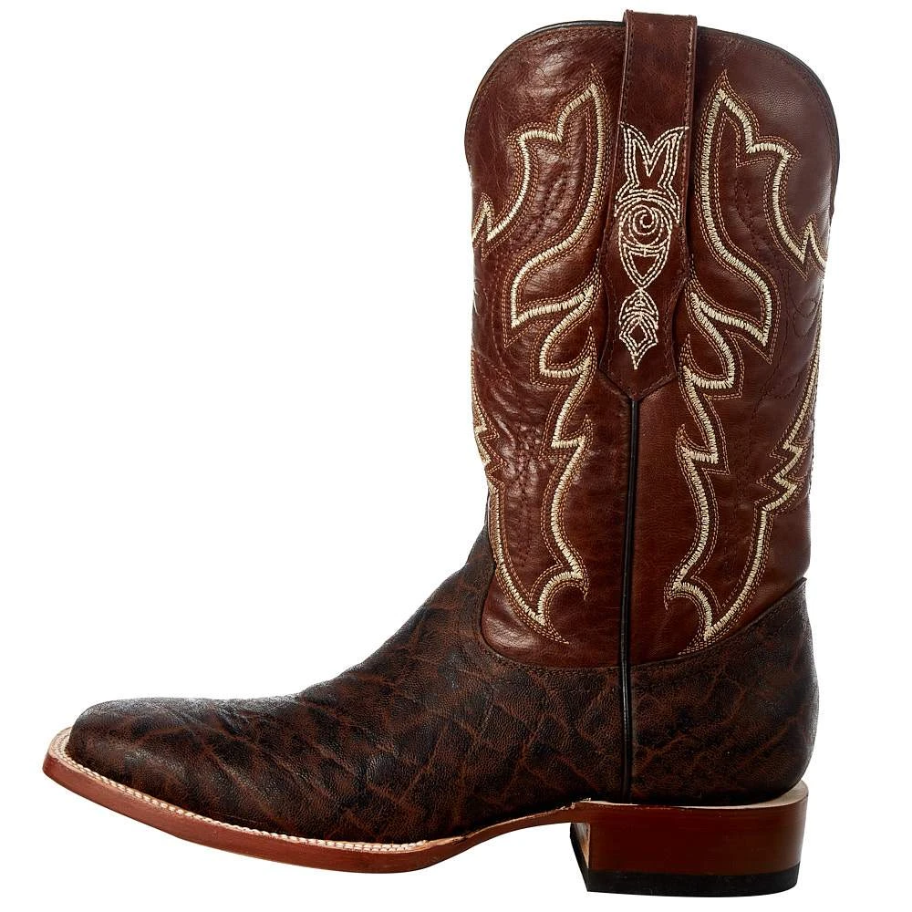 Tanner Mark Boots Men's Matte Chestnut Elephant Print 12in. Honey Volcano Top Boot 4 Tanner Mark Boots Men's Matte Chestnut Elephant Print 12in. Honey Volcano Top Boot - Image 4