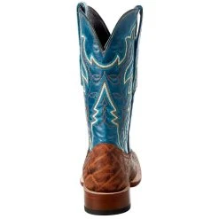 Tanner Mark Boots Men's Classic Matte Cognac Elephant 12in. Volcano Azul Top Boot -Ariat Sales Store TM200976 4