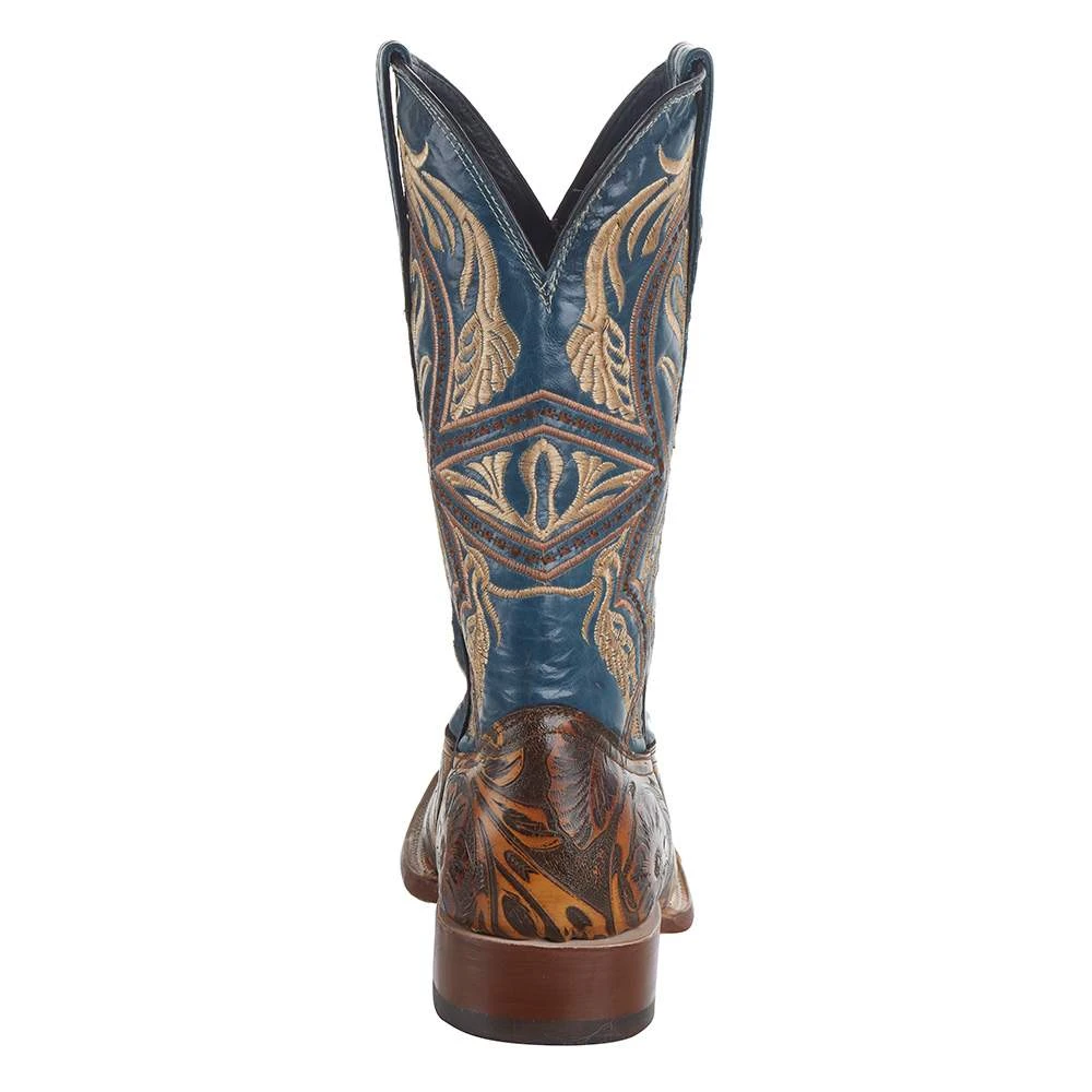 Tanner Mark Boots Men`s Hand Tool Jungle 12` Volcano Azul Top Square Toe Boot 4 Tanner Mark Boots Men`s Hand Tool Jungle 12` Volcano Azul Top Square Toe Boot - Image 4