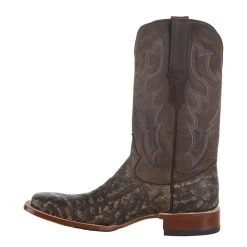 Tanner Mark Boots Men`s Matte Rustic Brown Elephant Print 12in. Brown Top Square Toe Boot 7 Tanner Mark Boots Men`s Matte Rustic Brown Elephant Print 12in. Brown Top Square Toe Boot -Ariat Sales Store TM207026 3
